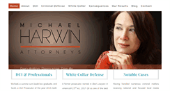 Desktop Screenshot of michaelharwinlaw.com